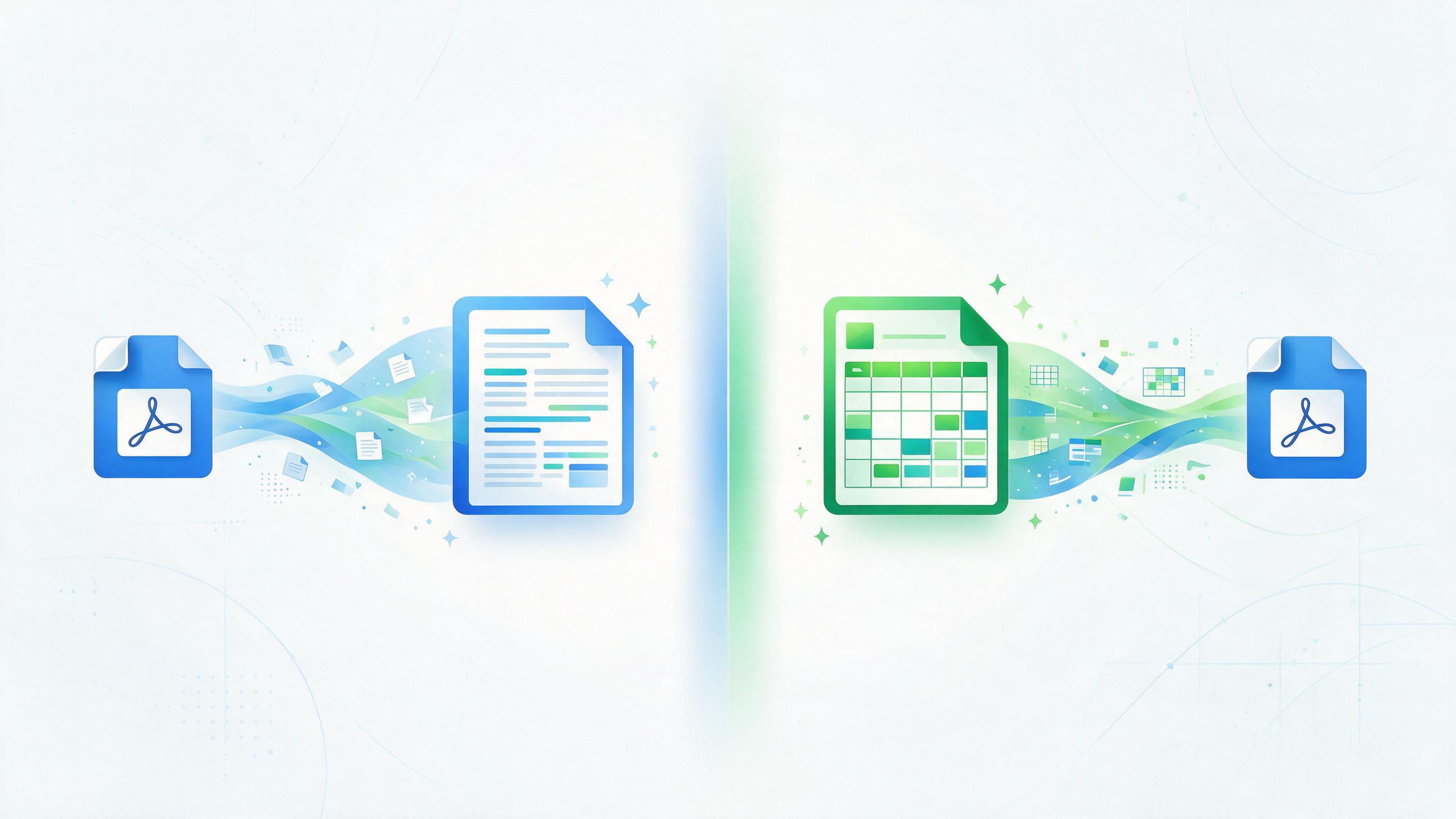 Pdf to word vs pdf to excel which do you need